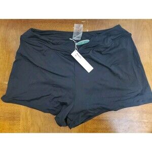 Keautikini Black Swim Shorts Bottoms Stretch Size XL NWT New